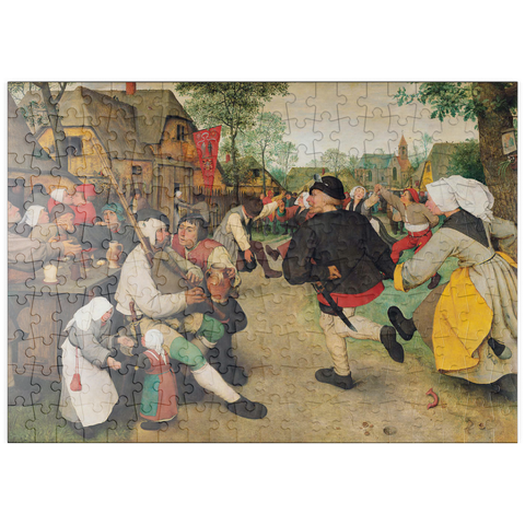 puzzleplate The Peasant Dance, 1568, by Pieter Bruegel the Elder 200 Puzzle