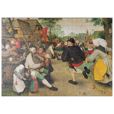puzzleplate The Peasant Dance, 1568, by Pieter Bruegel the Elder 500 Puzzle
