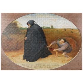 Darstellung des Puzzle Motivs Misanthrope, 1568, by Pieter Bruegel the Elder - Puzzleteile: 1000