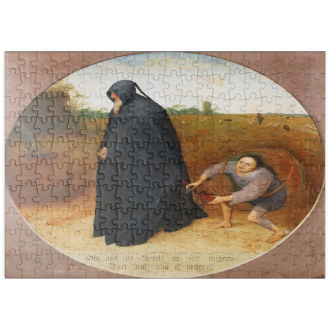 puzzleplate Misanthrope, 1568, by Pieter Bruegel the Elder 200 Puzzle