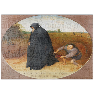 puzzleplate Misanthrope, 1568, by Pieter Bruegel the Elder 500 Puzzle