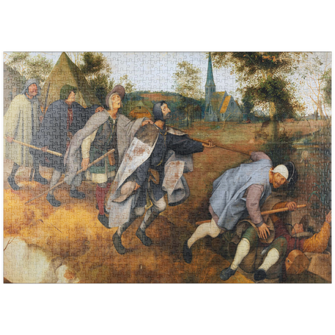 puzzleplate Parable of the Blind, 1568, by Pieter Bruegel the Elder 1000 Puzzle