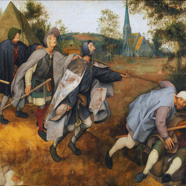 Parable of the Blind, 1568, by Pieter Bruegel the Elder 100 Puzzle 3D Modell