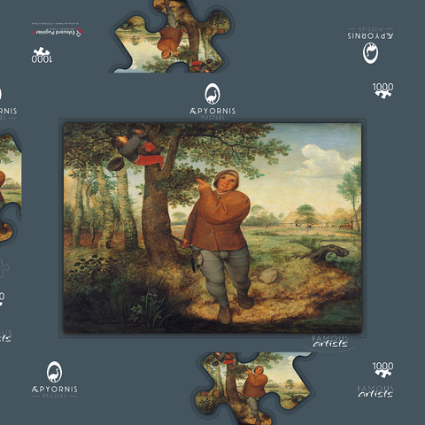 The Peasant and the Birdnester, 1568, by Pieter Bruegel the Elder 1000 Puzzle Schachtel 3D Modell