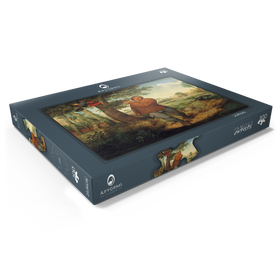 Darstellung des Puzzle Motivs The Peasant and the Birdnester, 1568, by Pieter Bruegel the Elder - Puzzleteile: 100