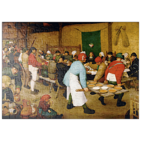 Darstellung des Puzzle Motivs Peasant Wedding, 1568, by Pieter Bruegel the Elder - Puzzleteile: 200