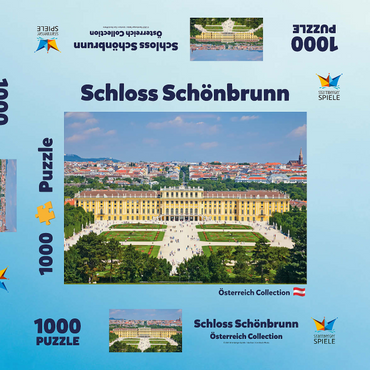 Schloss Schönbrunn 1000 Puzzle Schachtel 3D Modell