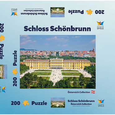 Schloss Schönbrunn 200 Puzzle Schachtel 3D Modell