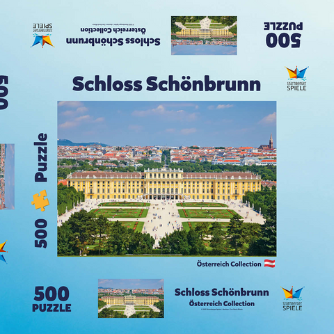 Schloss Schönbrunn 500 Puzzle Schachtel 3D Modell