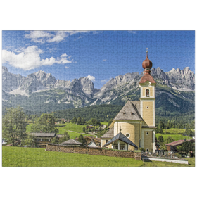 Darstellung des Puzzle-Motivs Wilder Kaiser – Puzzleteile: 1000
