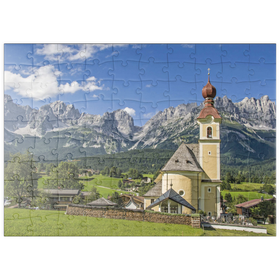 Darstellung des Puzzle-Motivs Wilder Kaiser – Puzzleteile: 100