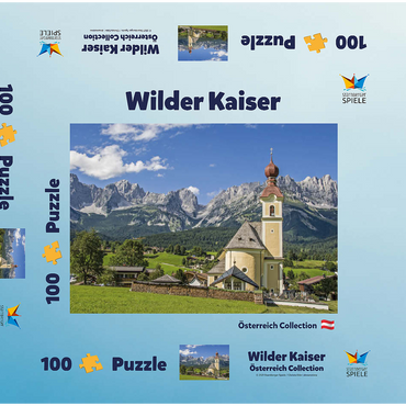 Wilder Kaiser 100 Puzzle Schachtel 3D Modell