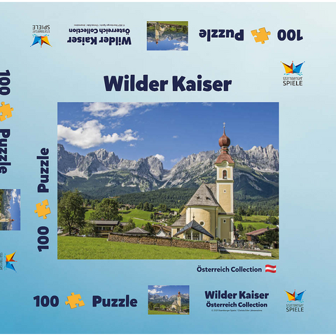 Wilder Kaiser 100 Puzzle Schachtel 3D Modell
