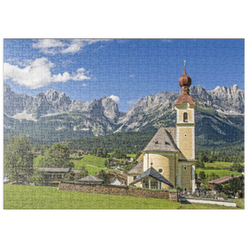 Darstellung des Puzzle Motivs Wilder Kaiser - Puzzleteile: 500