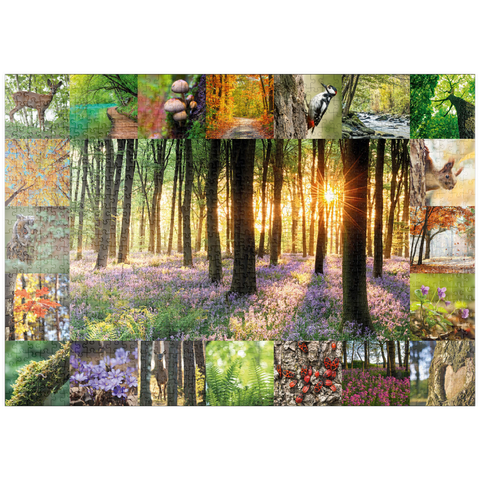 puzzleplate Waldbaden - Collage No. 1 1000 Puzzle