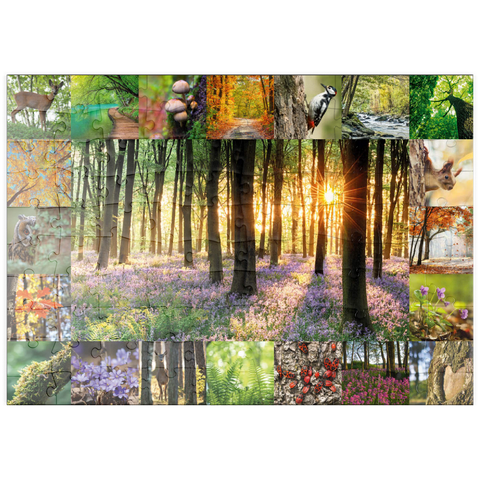 puzzleplate Waldbaden - Collage No. 1 100 Puzzle
