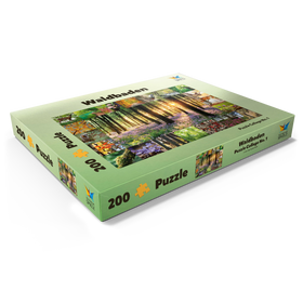 Alternative Darstellung des Puzzle-Motivs Waldbaden - Collage No. 1 – Puzzleteile: 200