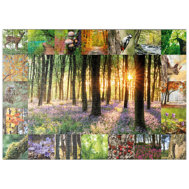 puzzleplate Waldbaden - Collage No. 1 500 Puzzle