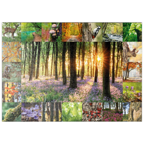puzzleplate Waldbaden - Collage No. 1 500 Puzzle