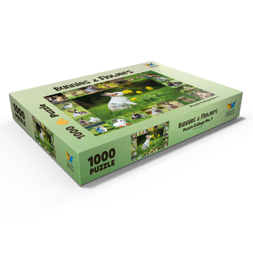 Bunnies & Flowers - Collage No. 1 1000 Puzzle Schachtel Ansicht1