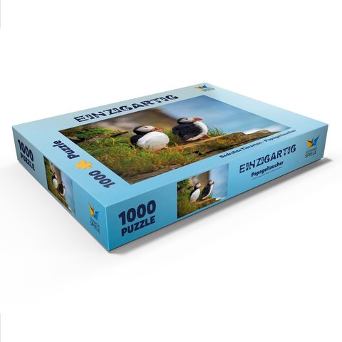 Bedrohte Tierarten - Papageitaucher 1000 Puzzle Schachtel Ansicht1