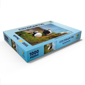 Darstellung des Puzzle Motivs Bedrohte Tierarten - Papageitaucher - Puzzleteile: 1000