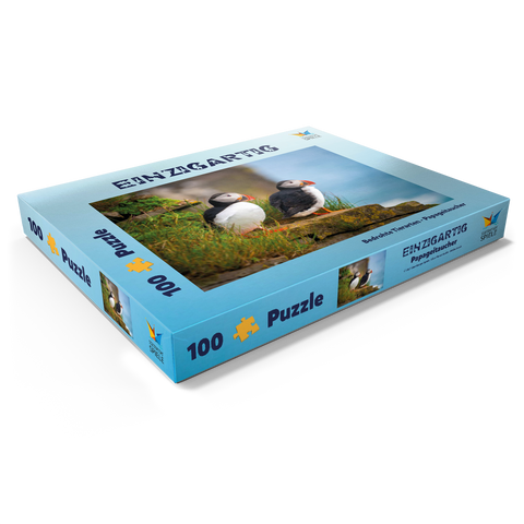 Bedrohte Tierarten - Papageitaucher 100 Puzzle Schachtel Ansicht1