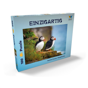 Bedrohte Tierarten - Papageitaucher 100 Puzzle Schachtel Ansicht2