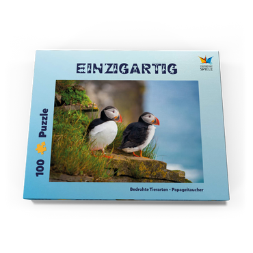 Bedrohte Tierarten - Papageitaucher 100 Puzzle Schachtel Ansicht3