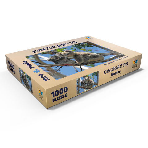 Bedrohte Tierarten - Koalas 1000 Puzzle Schachtel Ansicht1