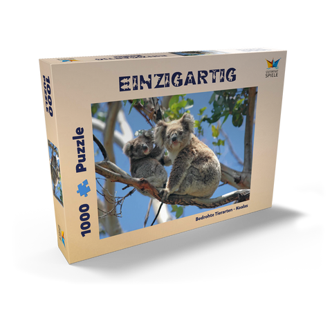 Bedrohte Tierarten - Koalas 1000 Puzzle Schachtel Ansicht2