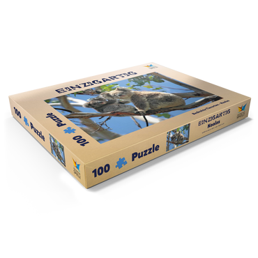 Bedrohte Tierarten - Koalas 100 Puzzle Schachtel Ansicht1