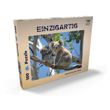 Bedrohte Tierarten - Koalas 100 Puzzle Schachtel Ansicht2