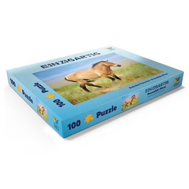Bedrohte Tierarten - Przewalski-Pferd 100 Puzzle Schachtel Ansicht1