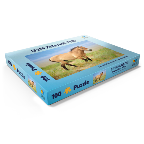 Bedrohte Tierarten - Przewalski-Pferd 100 Puzzle Schachtel Ansicht1