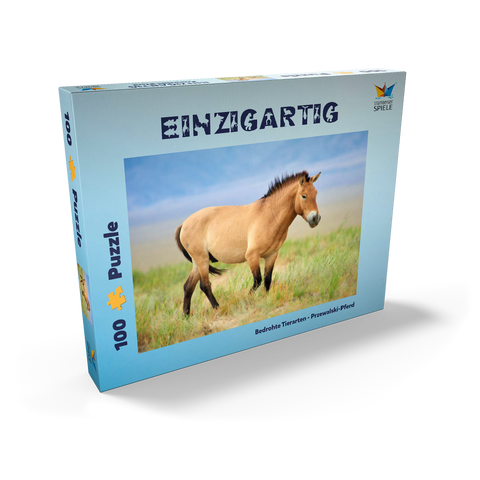 Bedrohte Tierarten - Przewalski-Pferd 100 Puzzle Schachtel Ansicht2