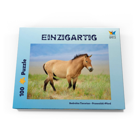 Bedrohte Tierarten - Przewalski-Pferd 100 Puzzle Schachtel Ansicht3