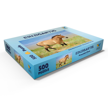 Bedrohte Tierarten - Przewalski-Pferd 500 Puzzle Schachtel Ansicht1