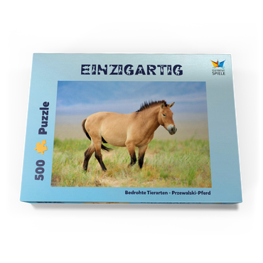 Bedrohte Tierarten - Przewalski-Pferd 500 Puzzle Schachtel Ansicht3