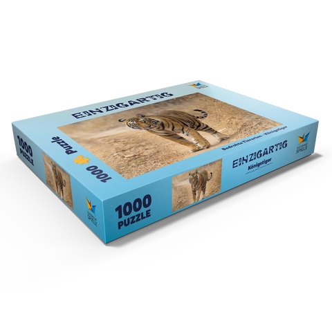 Bedrohte Tierarten - Königstiger 1000 Puzzle Schachtel Ansicht1