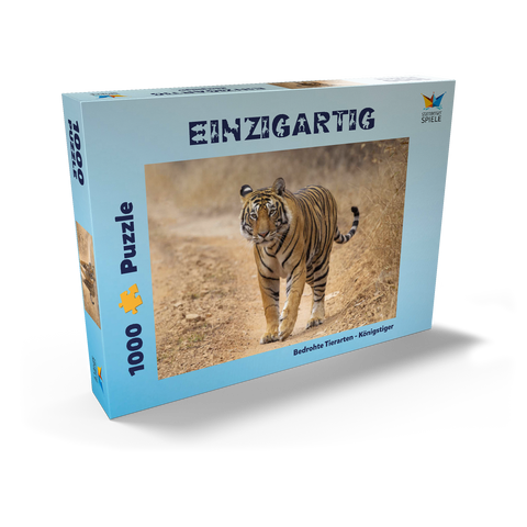 Bedrohte Tierarten - Königstiger 1000 Puzzle Schachtel Ansicht2