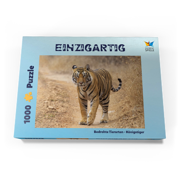 Bedrohte Tierarten - Königstiger 1000 Puzzle Schachtel Ansicht3