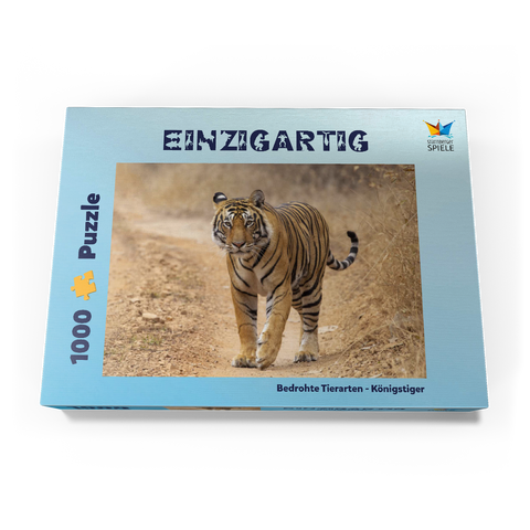 Bedrohte Tierarten - Königstiger 1000 Puzzle Schachtel Ansicht3