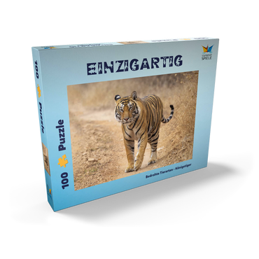 Bedrohte Tierarten - Königstiger 100 Puzzle Schachtel Ansicht2
