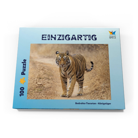 Bedrohte Tierarten - Königstiger 100 Puzzle Schachtel Ansicht3