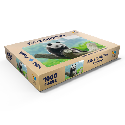 Bedrohte Tierarten - Großer Panda 1000 Puzzle Schachtel Ansicht1