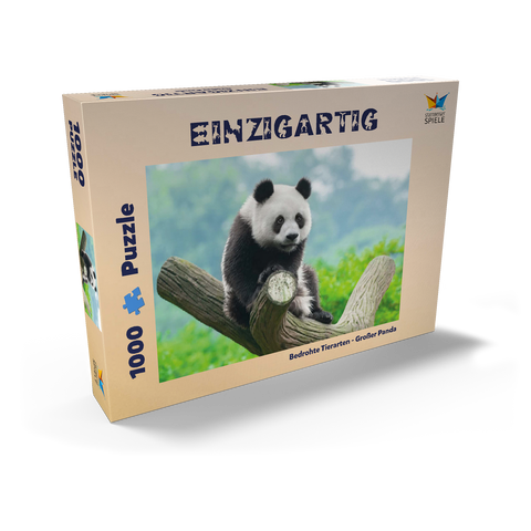 Bedrohte Tierarten - Großer Panda 1000 Puzzle Schachtel Ansicht2