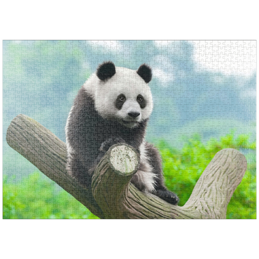 puzzleplate Bedrohte Tierarten - Großer Panda 1000 Puzzle