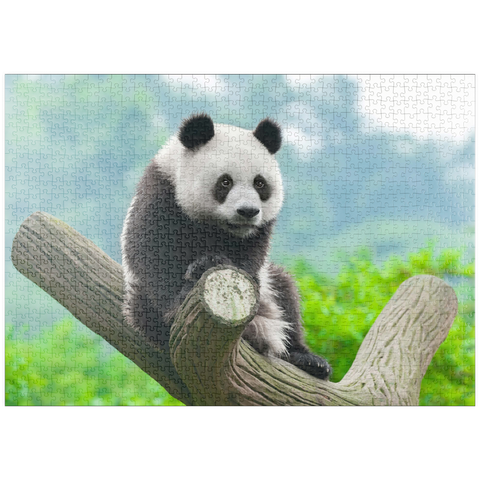 puzzleplate Bedrohte Tierarten - Großer Panda 1000 Puzzle