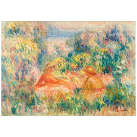 Darstellung des Puzzle-Motivs Two Women in a Landscape (Deux femmes dans un paysage) (1918) by Pierre-Auguste Renoir – Puzzleteile: 1000
